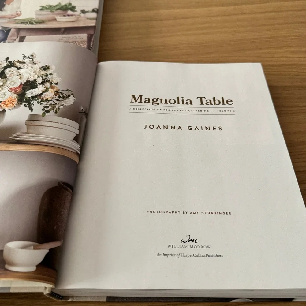 Joanna Gaines Magnolia Table Cookbook Set Volume 1 & 2 Hardcover Family Recipes